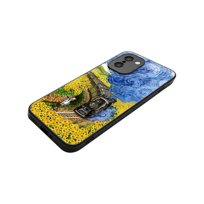 Starry Wait stylish phone case for oneplus 15r | glossy glass and slim fit