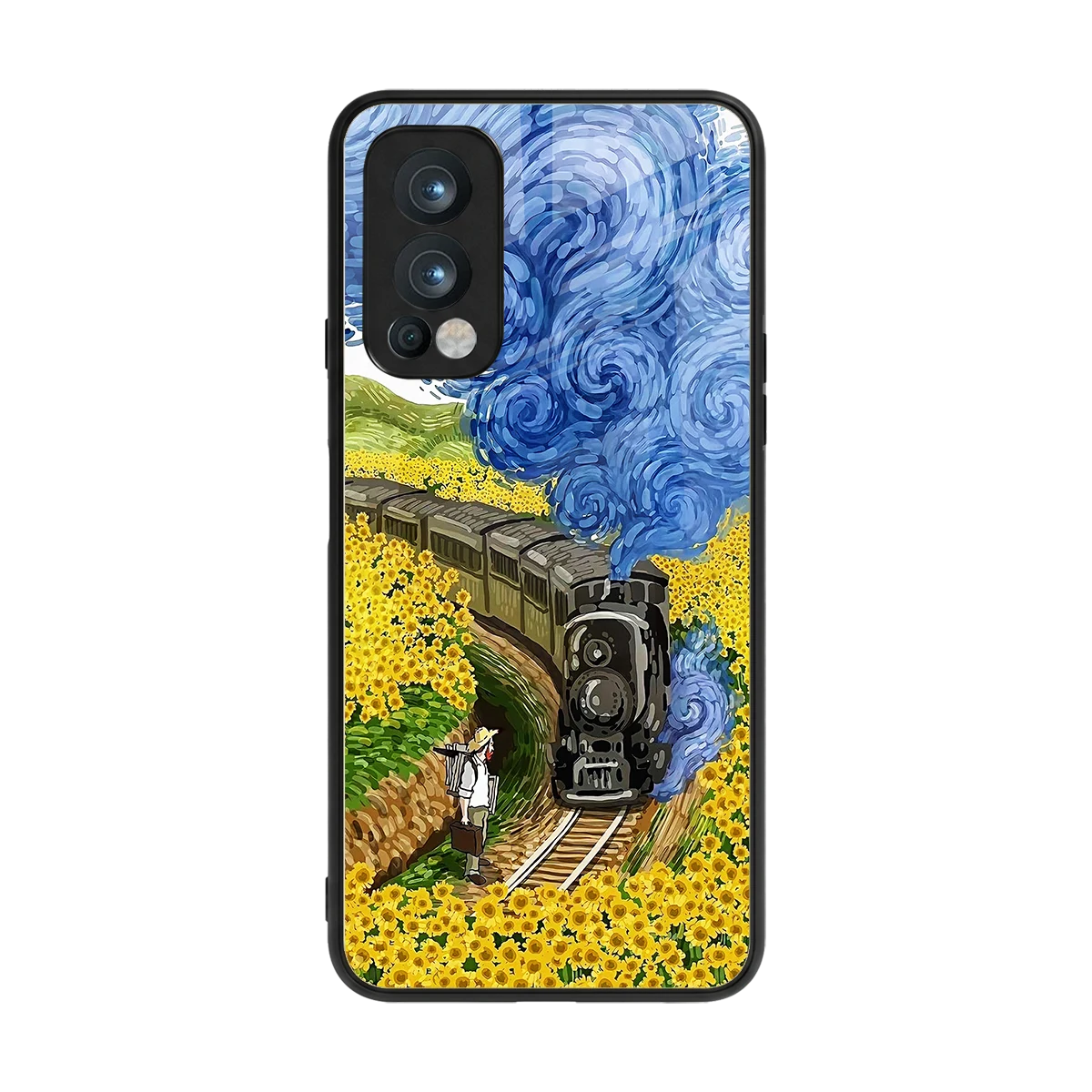Starry Wait back phone cover | glass case for oneplus nord 2