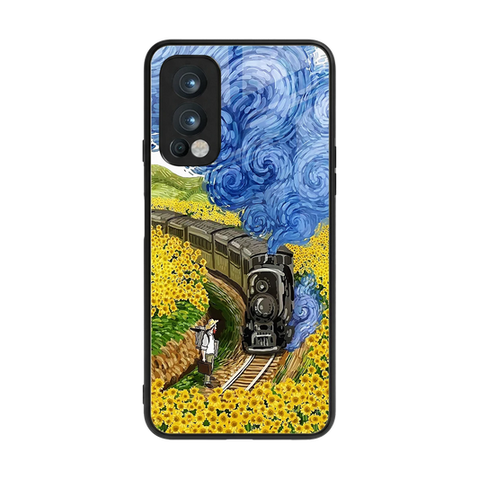 Starry Wait back phone cover | glass case for oneplus nord 2