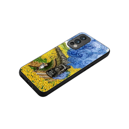 Starry Wait stylish phone case for oneplus nord 2 | glossy glass and slim fit