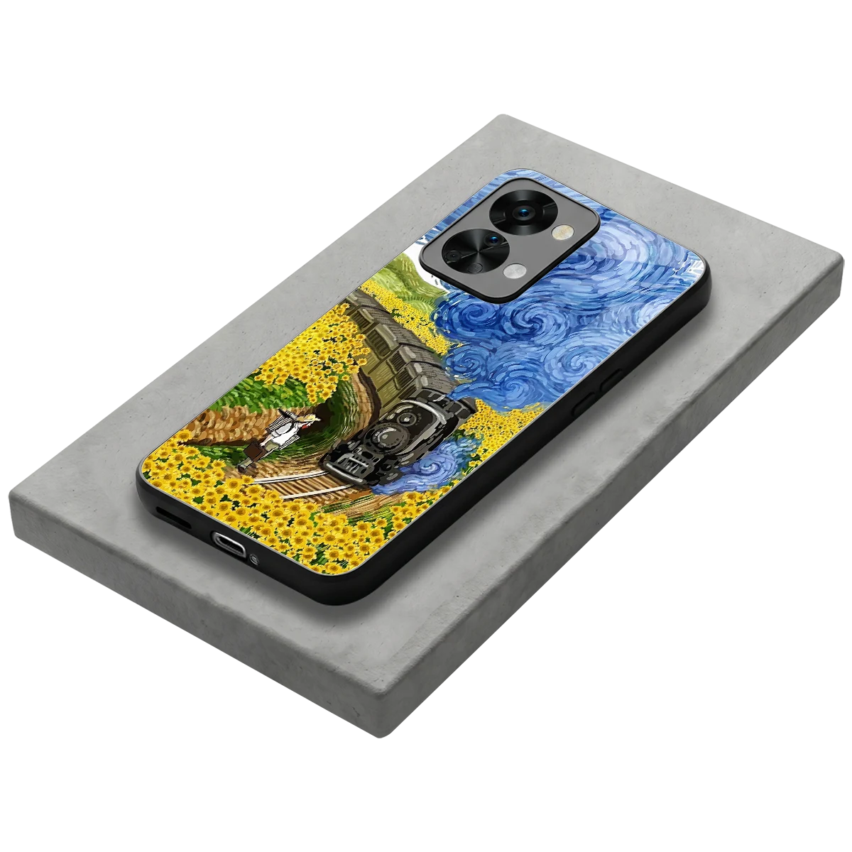 Starry Wait stylish phone case for oneplus nord 2t | glossy glass and slim fit