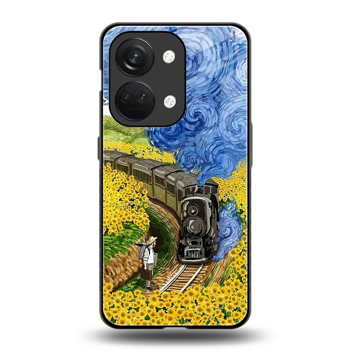 Starry Wait back phone cover | glass case for oneplus nord 3