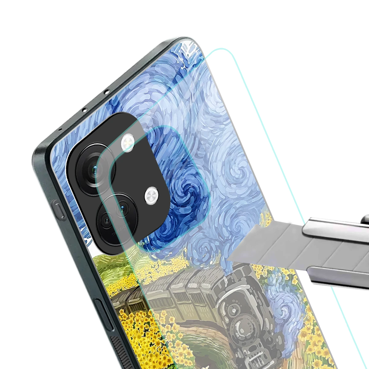 Starry Wait stylish phone case for oneplus nord 3 | glossy glass and slim fit