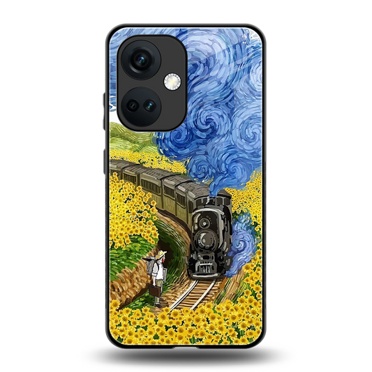 Starry Wait back phone cover | glass case for oneplus nord ce 3