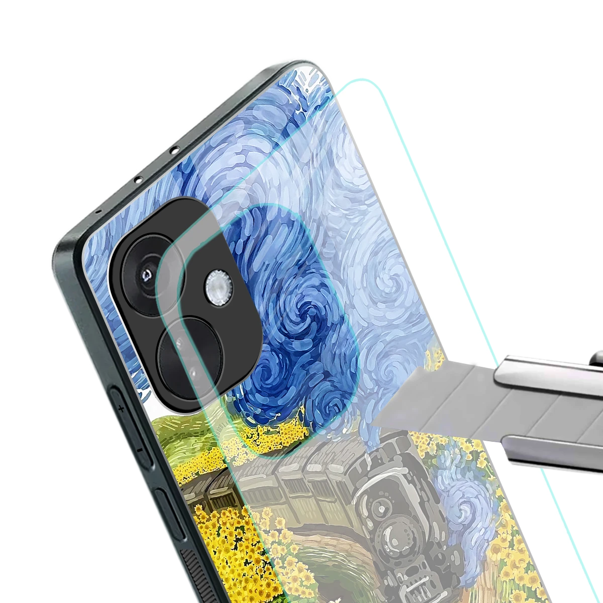 Starry Wait stylish phone case for oneplus nord ce 3 | glossy glass and slim fit