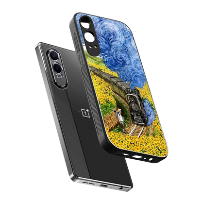 Starry Wait sleek oneplus nord ce 4 lite cover with tempered glass back and TPU edges