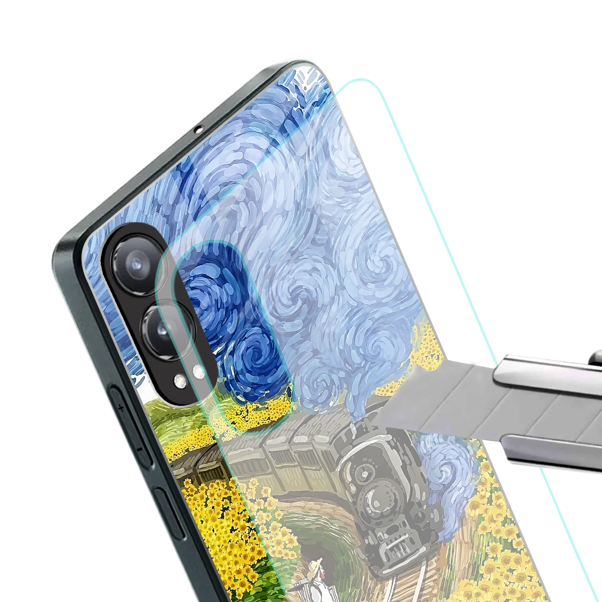 Starry Wait stylish phone case for oneplus nord ce 4 lite | glossy glass and slim fit