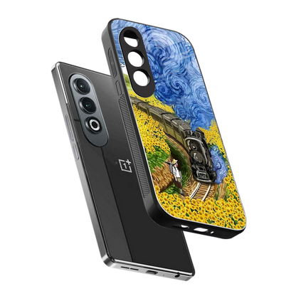 Starry Wait sleek oneplus nord ce 4 cover with tempered glass back and TPU edges