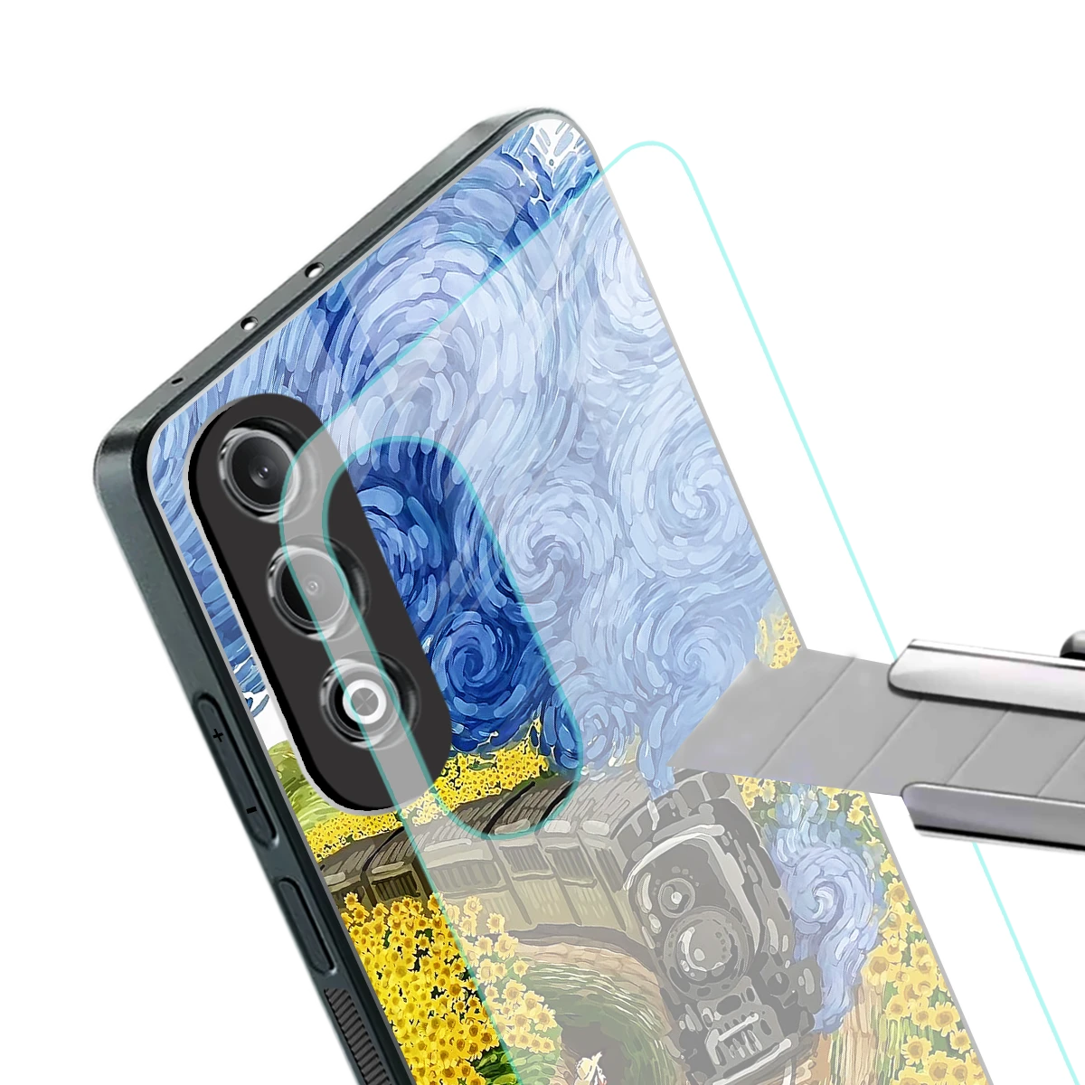 Starry Wait stylish phone case for oneplus nord ce 4 | glossy glass and slim fit