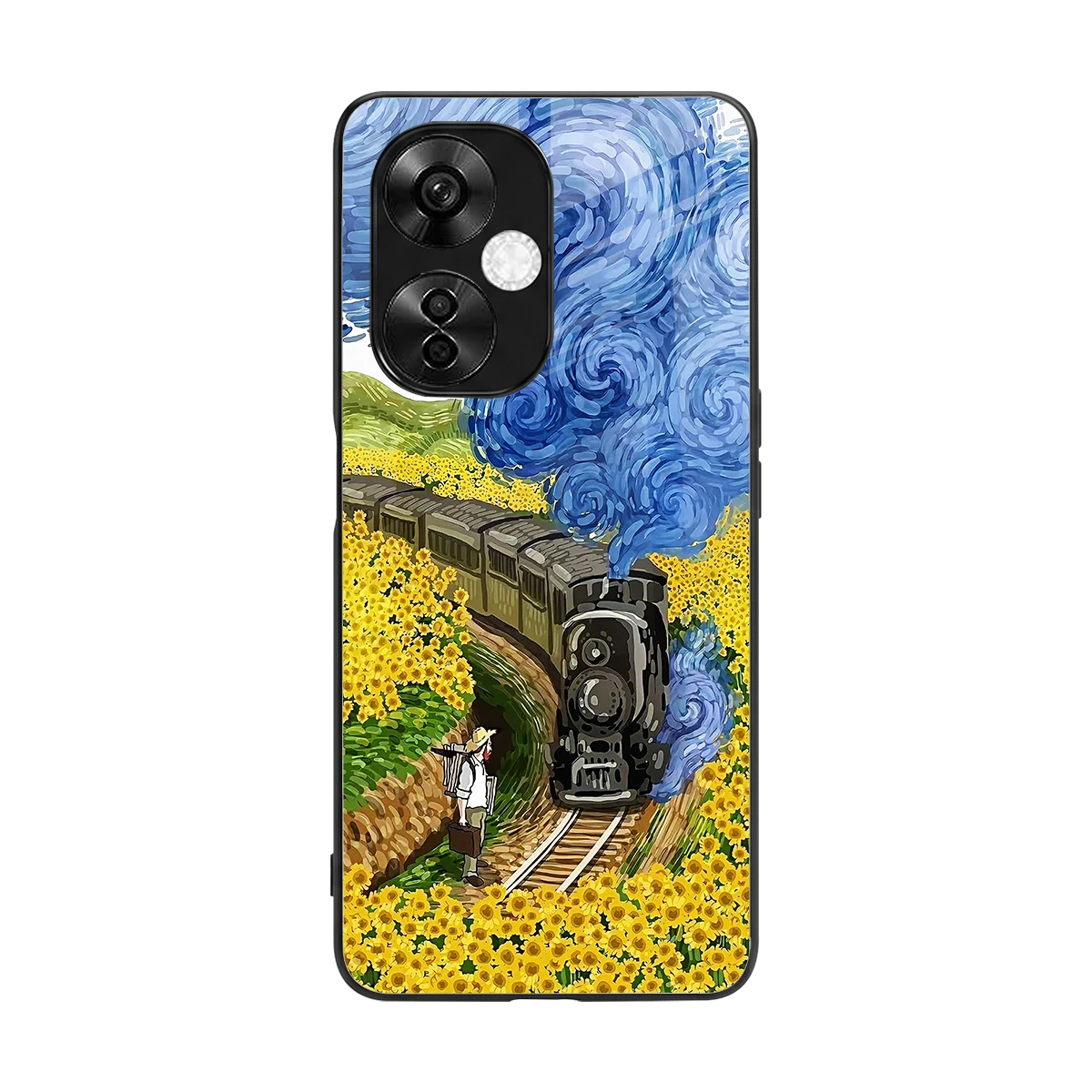 Starry Wait back phone cover | glass case for oneplus nord ce 3 lite