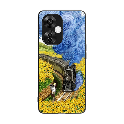 Starry Wait back phone cover | glass case for oneplus nord ce 3 lite