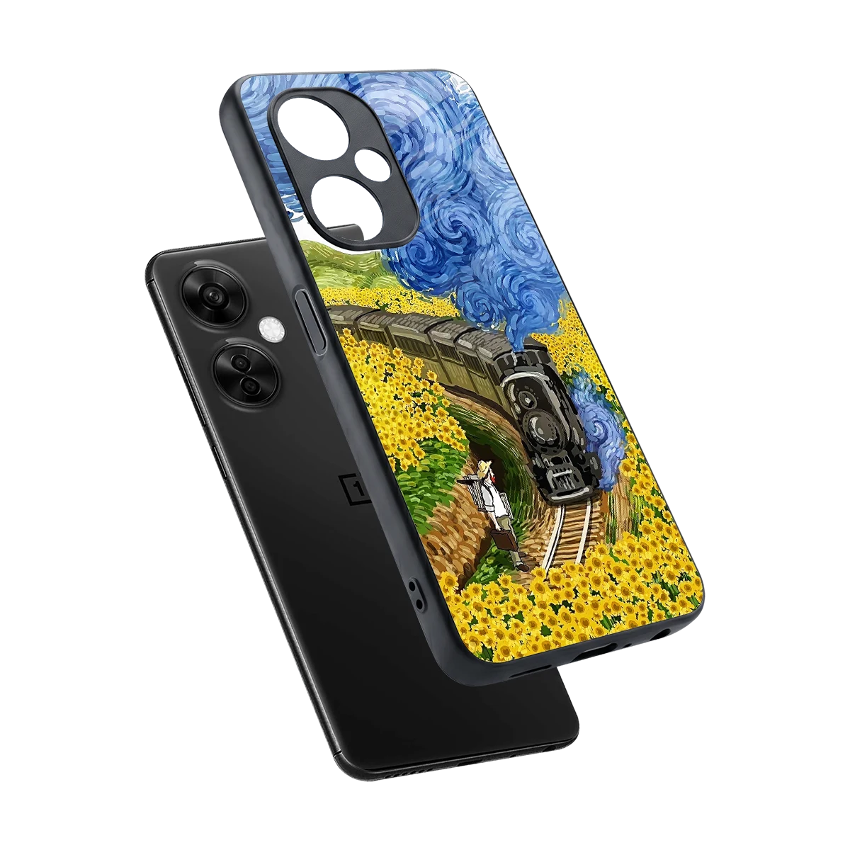 Starry Wait sleek oneplus nord ce 3 lite cover with tempered glass back and TPU edges