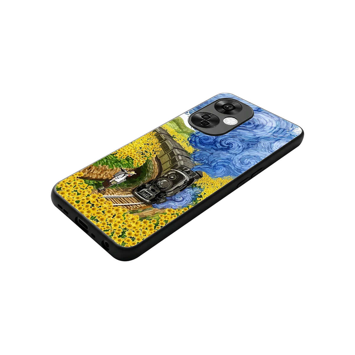 Starry Wait stylish phone case for oneplus nord ce 3 lite | glossy glass and slim fit