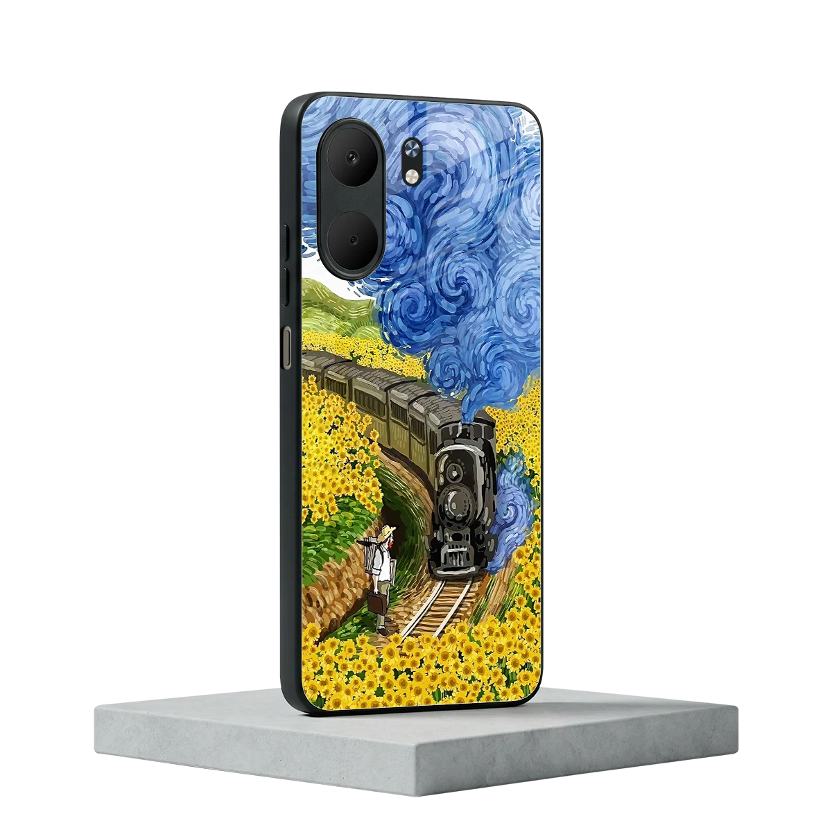 Starry Wait oppo a5x 5g mobile cover | shockproof glass phone case