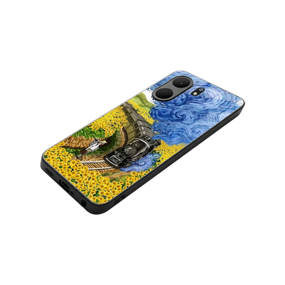 Starry Wait stylish phone case for oppo a5x 5g | glossy glass and slim fit