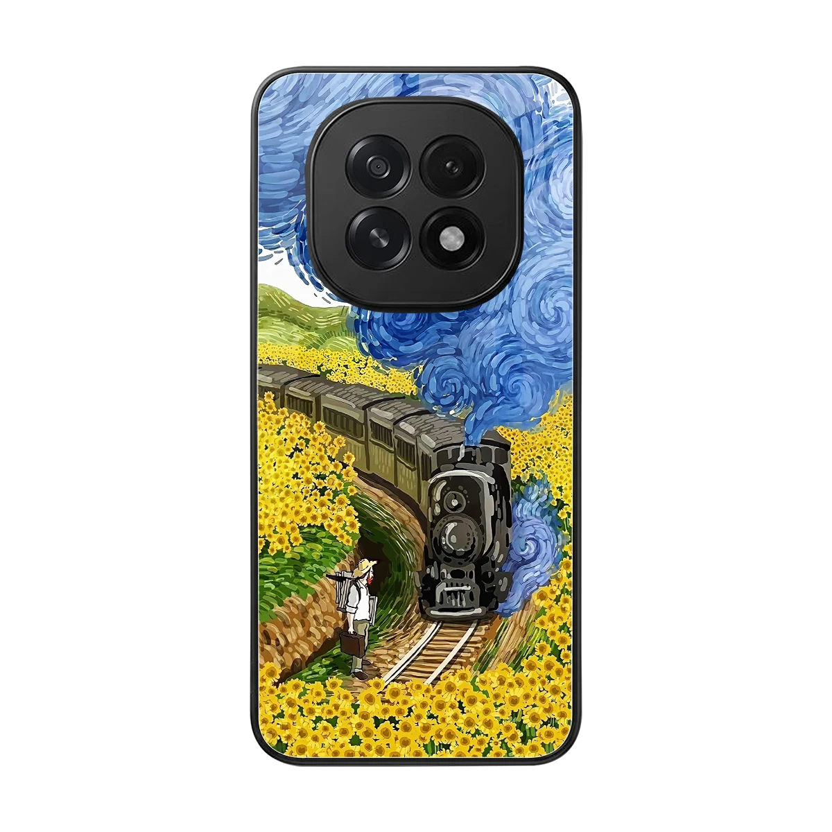Starry Wait back phone cover | glass case for oppo f29 5g