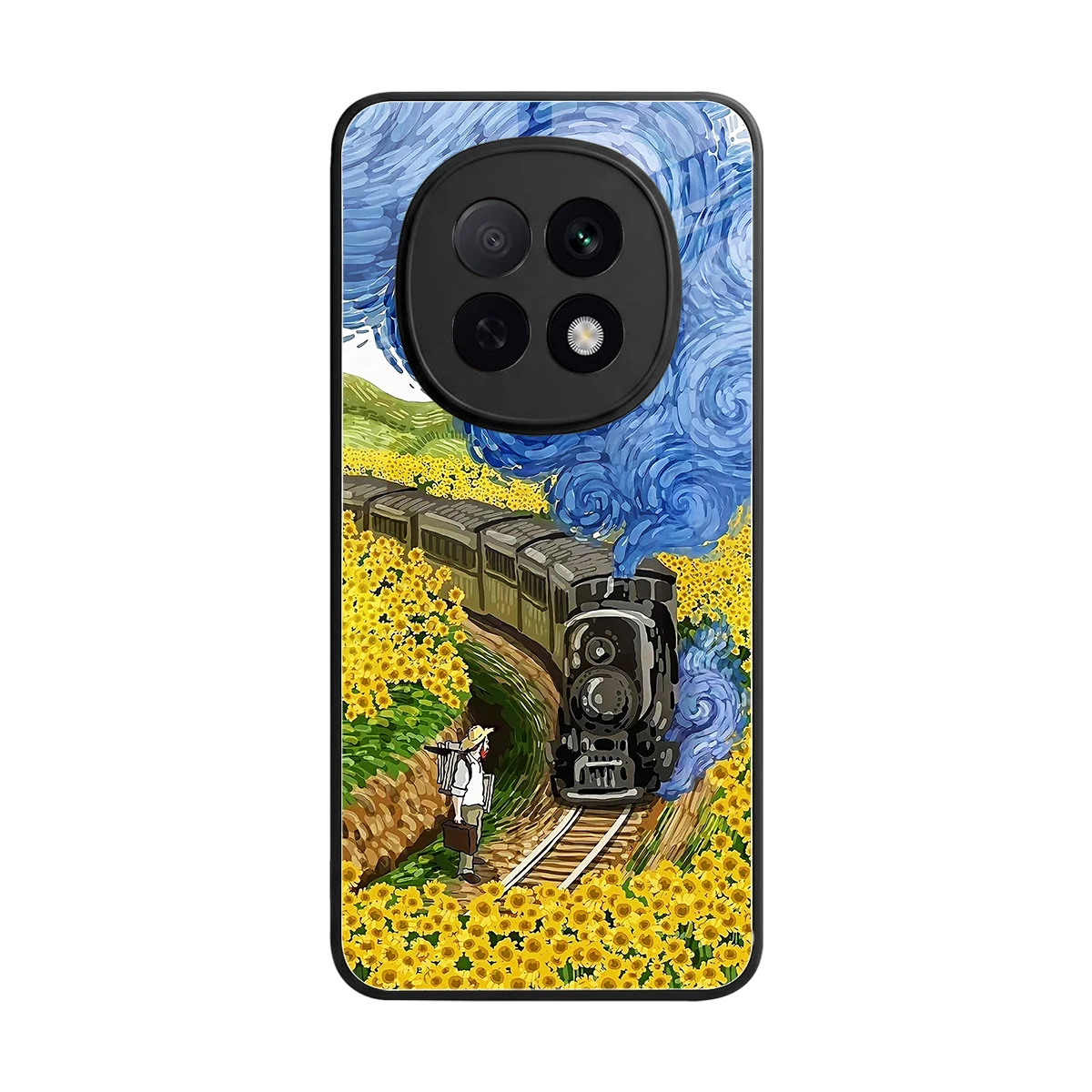 Starry Wait back phone cover | glass case for oppo f29 pro 5g