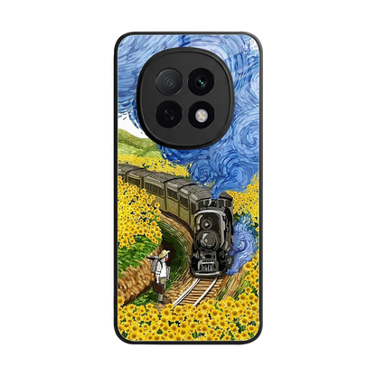 Starry Wait back phone cover | glass case for oppo f29 pro 5g
