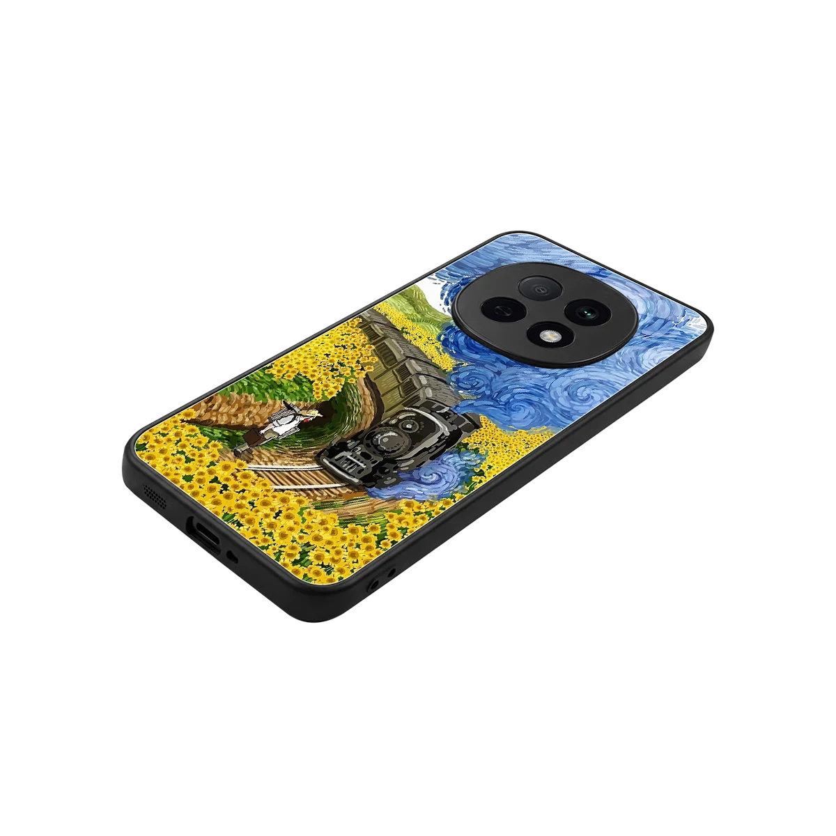 Starry Wait stylish phone case for oppo f29 pro 5g | glossy glass and slim fit