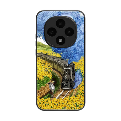 Starry Wait back phone cover | glass case for oppo f31 pro 5g