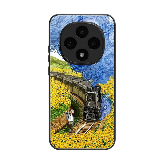 Starry Wait back phone cover | glass case for oppo f31 pro 5g