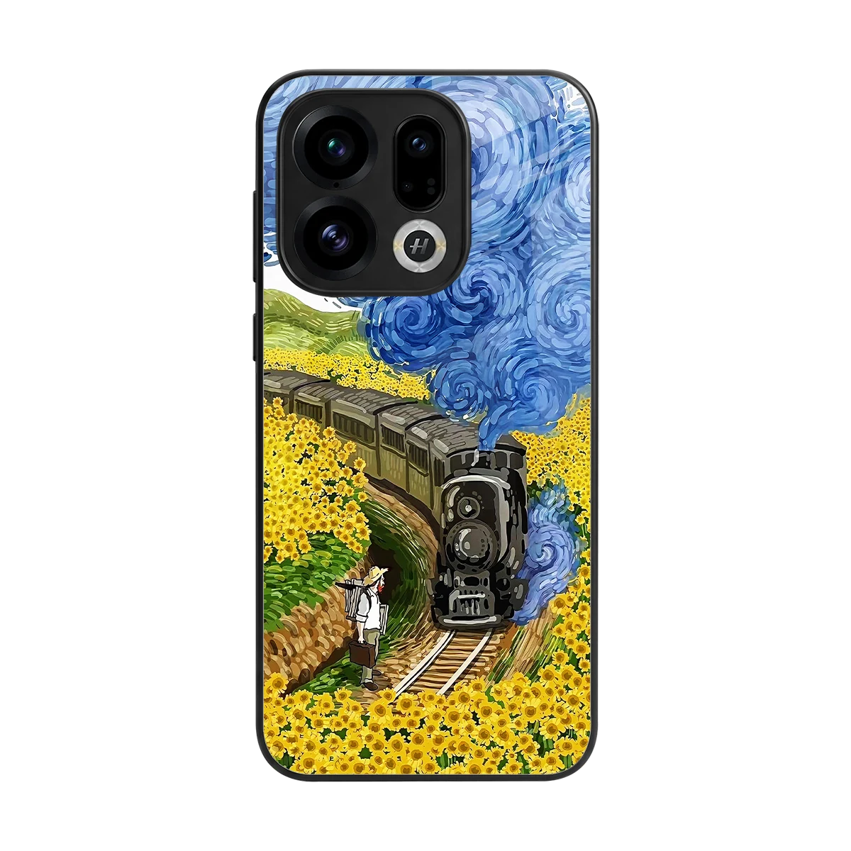Starry Wait back phone cover | glass case for oppo find x9