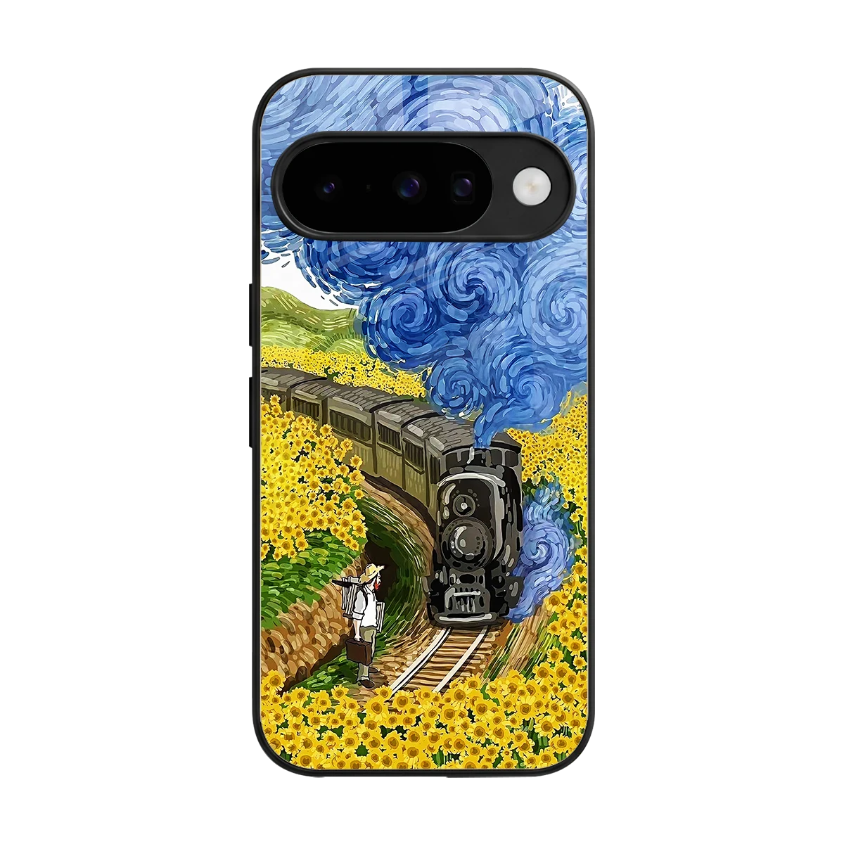 Starry Wait back phone cover | glass case for google pixel 10