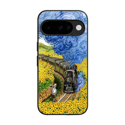 Starry Wait back phone cover | glass case for google pixel 10