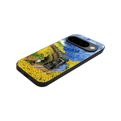 Starry Wait stylish phone case for google pixel 10 | glossy glass and slim fit