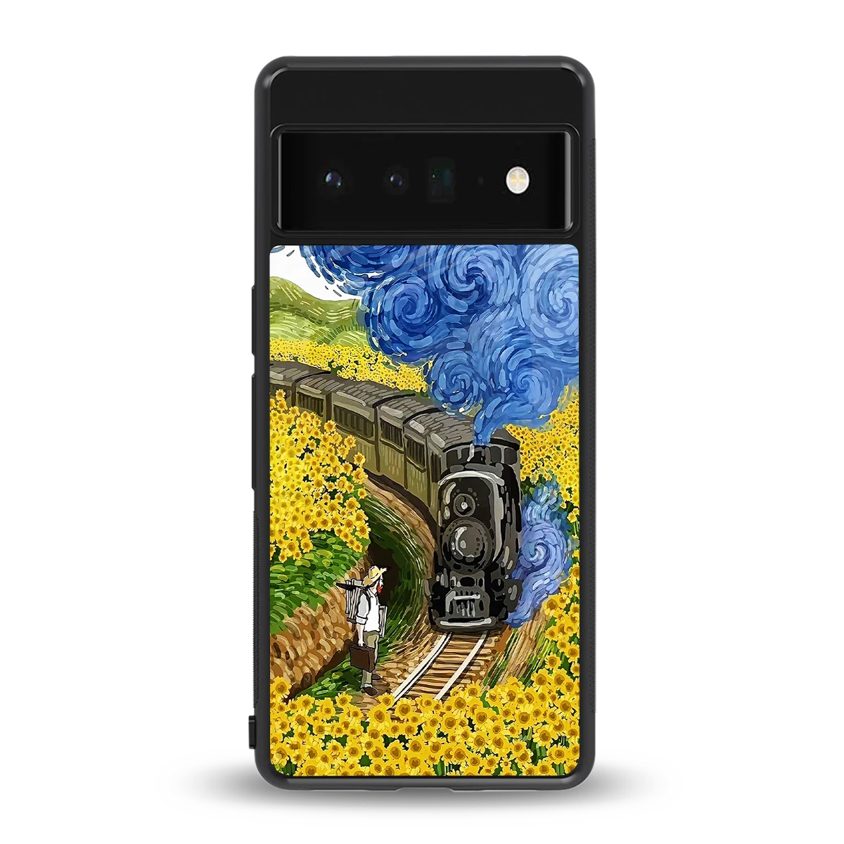 Starry Wait back phone cover | glass case for google pixel 6 pro