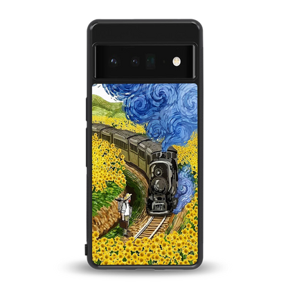 Starry Wait back phone cover | glass case for google pixel 6 pro