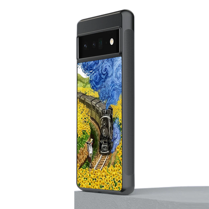 Starry Wait stylish phone case for google pixel 6 pro | glossy glass and slim fit