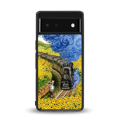 Starry Wait back phone cover | glass case for google pixel 6