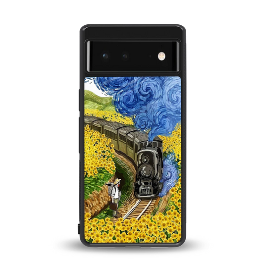 Starry Wait back phone cover | glass case for google pixel 6a