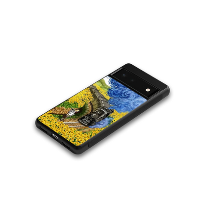 Starry Wait google pixel 6a mobile cover | shockproof glass phone case