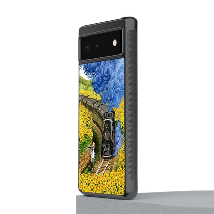 Starry Wait stylish phone case for google pixel 6 | glossy glass and slim fit