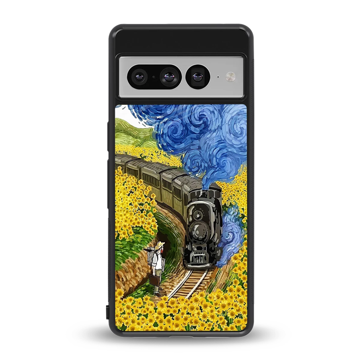 Starry Wait back phone cover | glass case for google pixel 7 pro