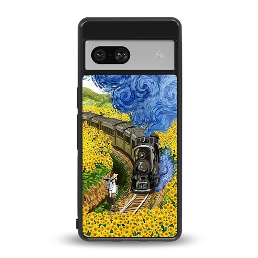 Starry Wait back phone cover | glass case for google pixel 7a