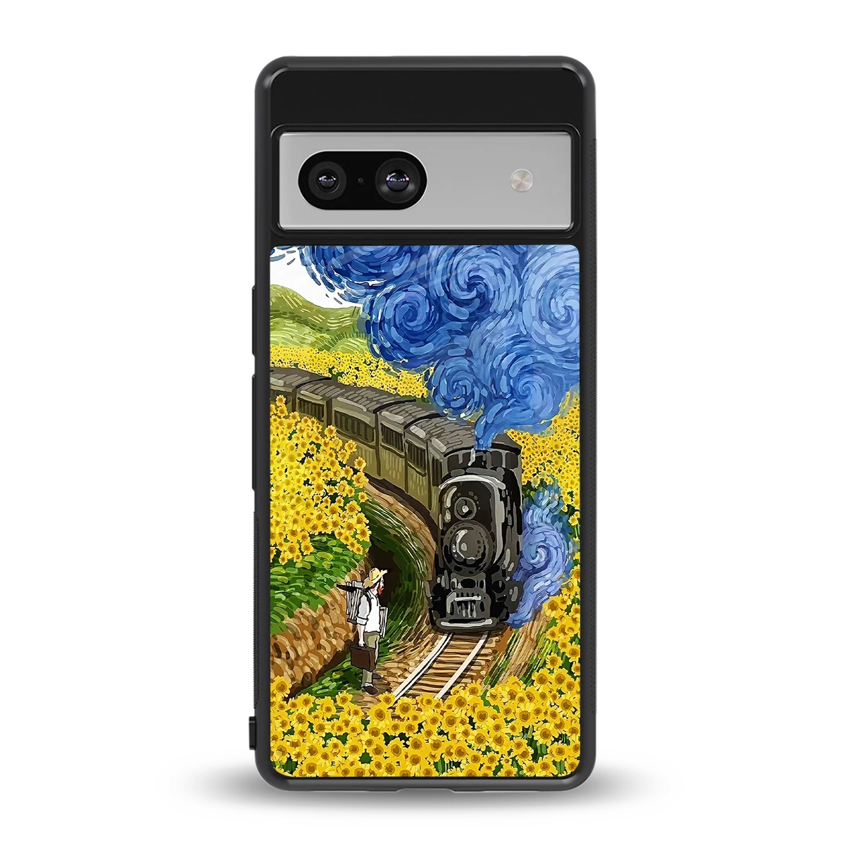 Starry Wait back phone cover | glass case for google pixel 7