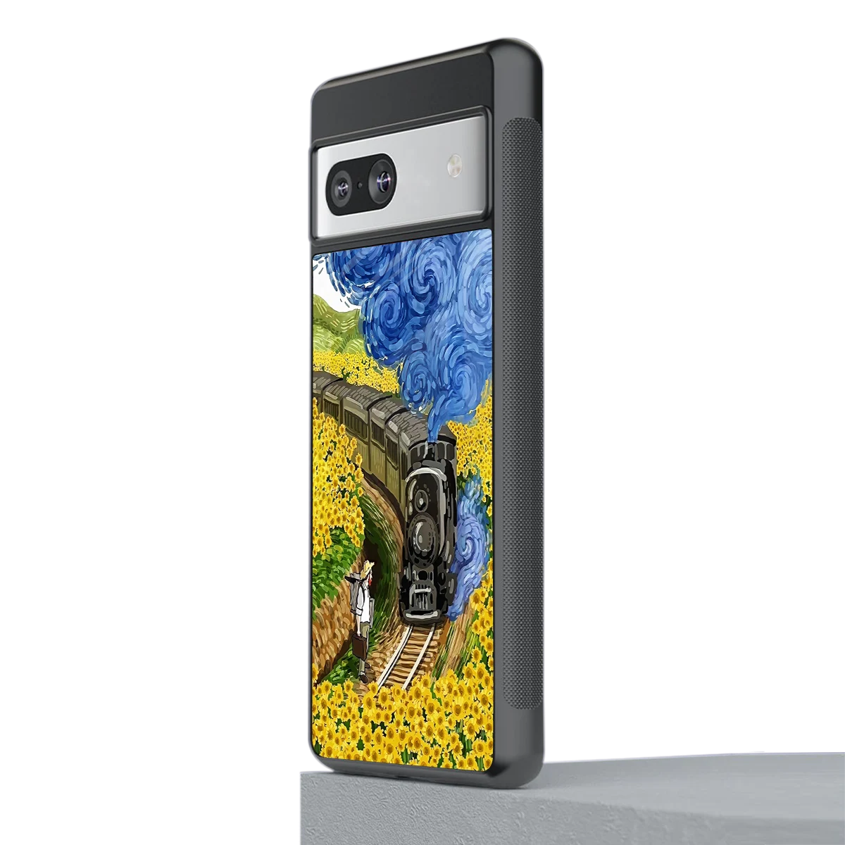 Starry Wait stylish phone case for google pixel 7 | glossy glass and slim fit