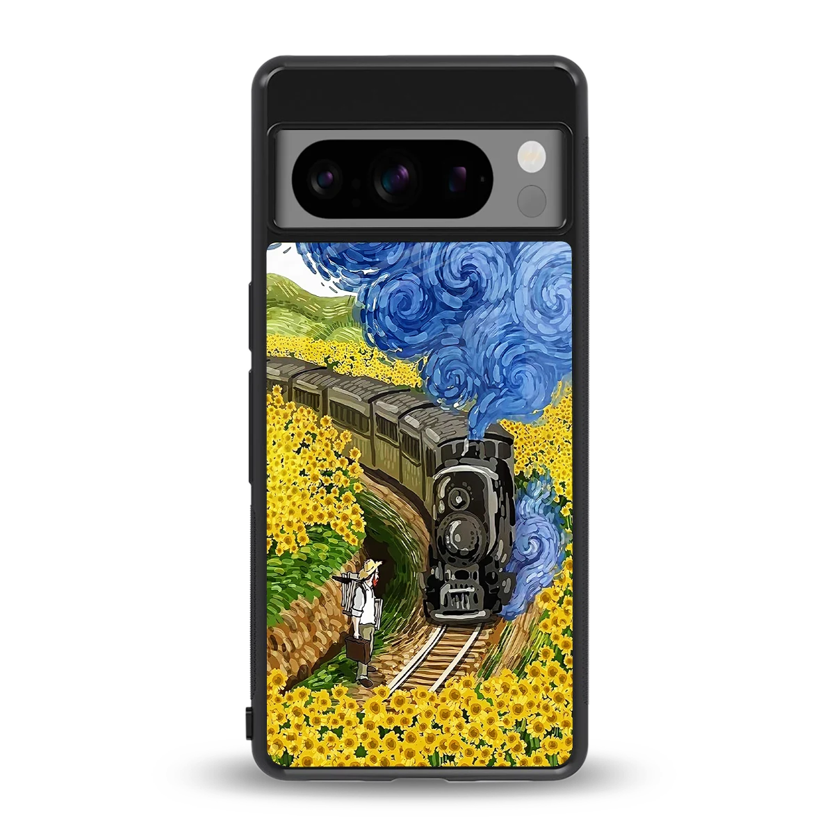 Starry Wait back phone cover | glass case for google pixel 8 pro