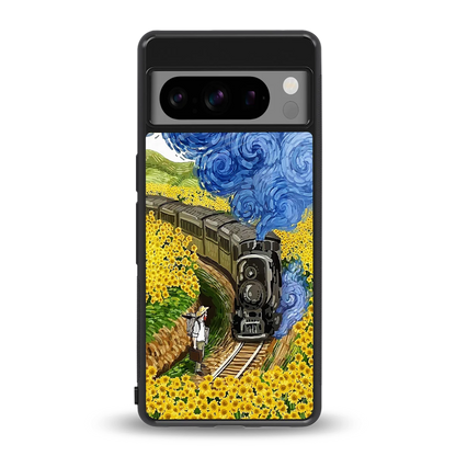 Starry Wait back phone cover | glass case for google pixel 8 pro