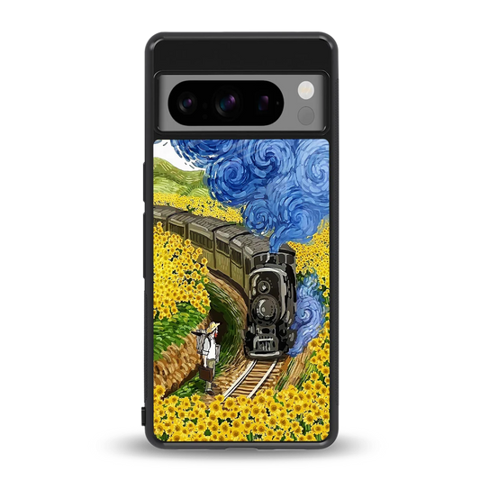 Starry Wait back phone cover | glass case for google pixel 8 pro