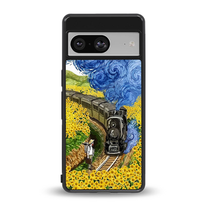 Starry Wait back phone cover | glass case for google pixel 8