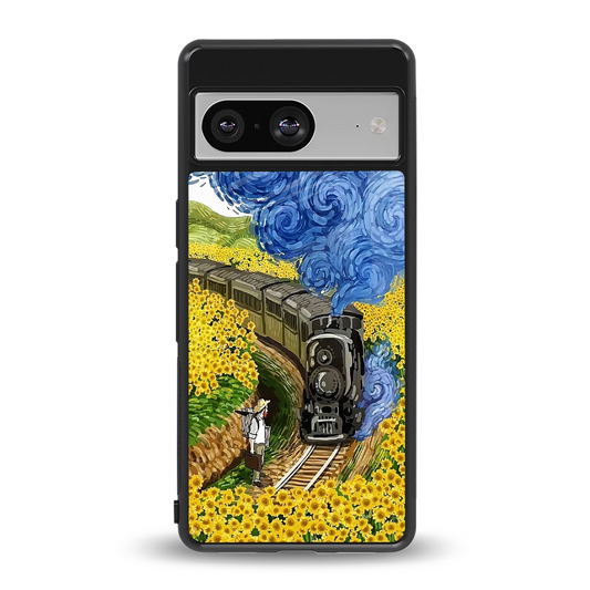 Starry Wait back phone cover | glass case for google pixel 8