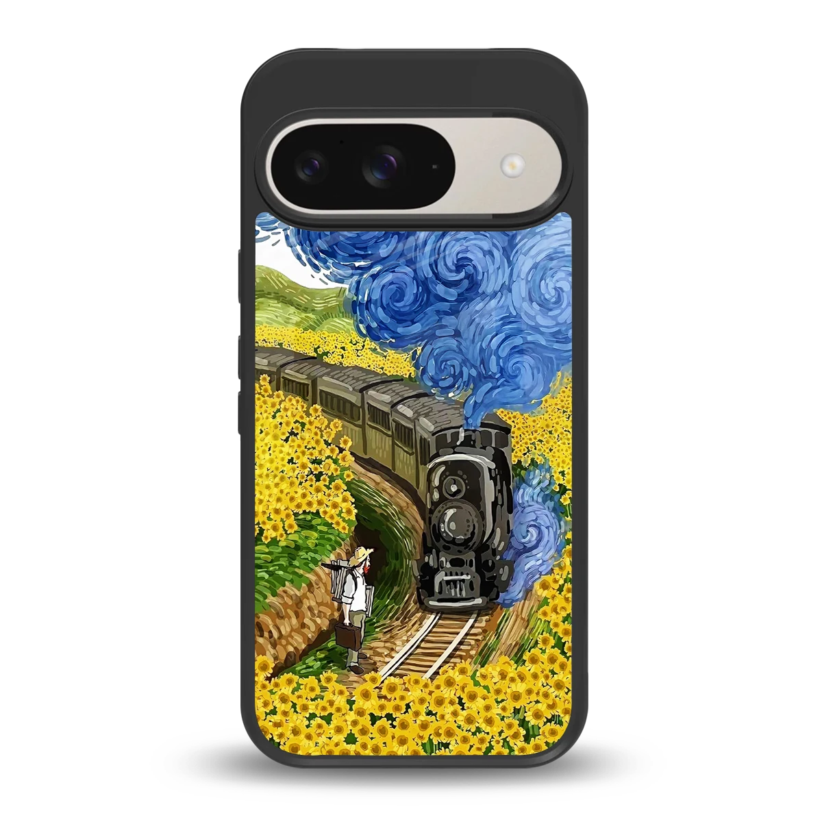 Starry Wait back phone cover | glass case for google pixel 9