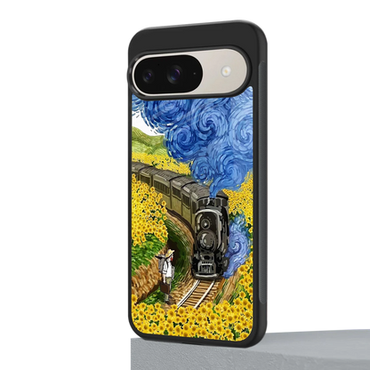 Starry Wait google pixel 9 mobile cover | shockproof glass phone case