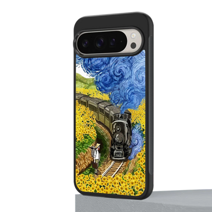 Starry Wait google pixel 9 pro xl mobile cover | shockproof glass phone case