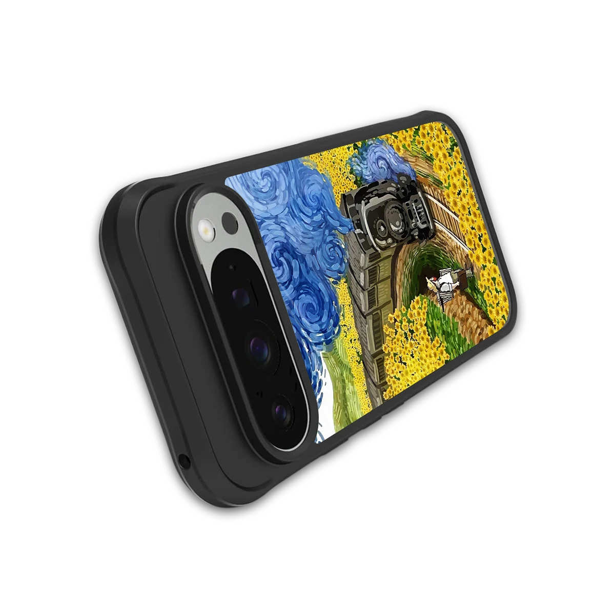 Starry Wait stylish phone case for google pixel 9 pro | glossy glass and slim fit