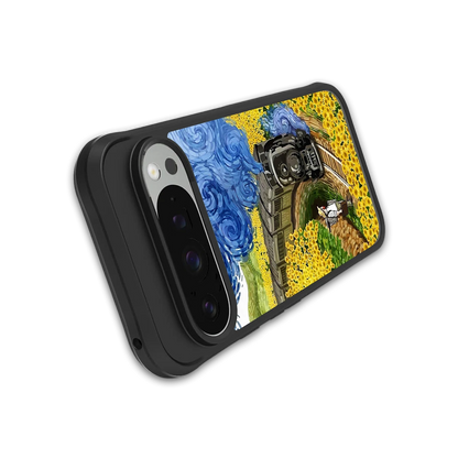 Starry Wait stylish phone case for google pixel 9 pro | glossy glass and slim fit